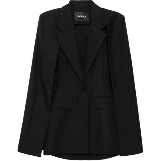 Goen.J blazer con revers classici - nero