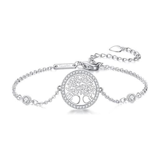 Manfnee Bracciale A Cavo In Acciaio Inossidabile Con Cuore, Gioielli Regalo Per Donna E Ragazza, Regolabile 17-20 Cm, Con Astuccio Velluto