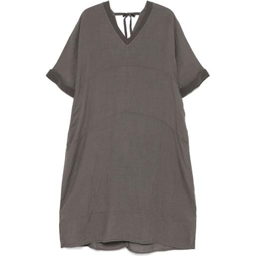Transit abito lungo con scollo a v - grigio