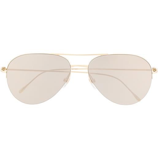 Cartier Eyewear occhiali da sole modello aviator - oro