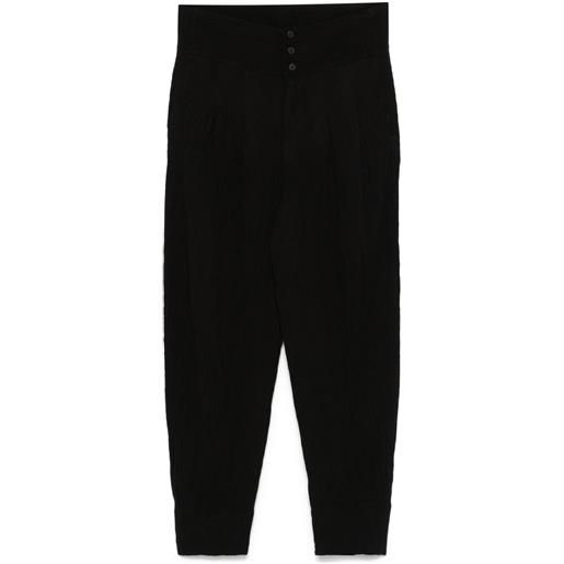 Transit pantaloni a vita alta - nero