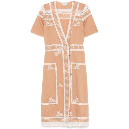 Paul & Joe abito midi cornelia - marrone