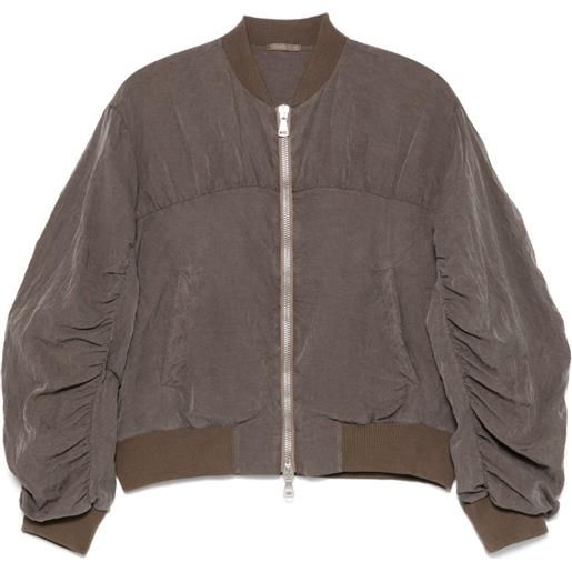 Transit giacca con arricciatura - grigio
