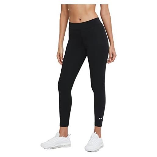 Nike nsw essential 7/8 leggings cz8532-010, womens leggings, black, m eu