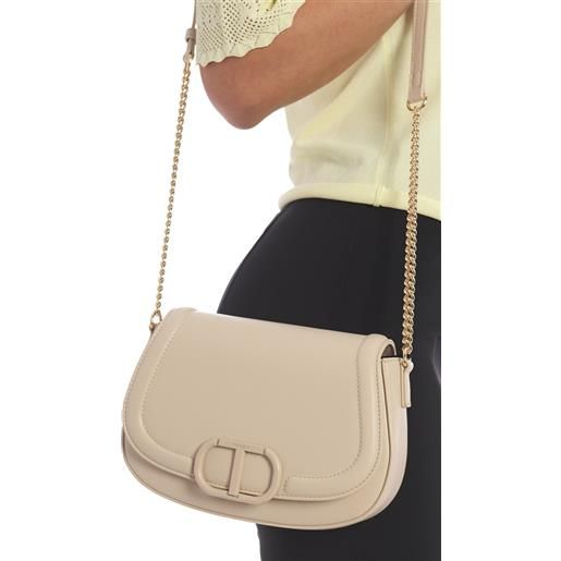 TWINSET borsa a tracolla TWINSET brera con logo, colore sabbia