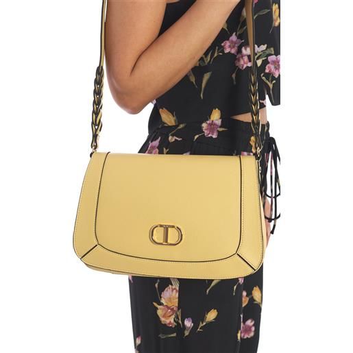 TWINSET borsa a tracolla TWINSET con intrecci, colore giallo