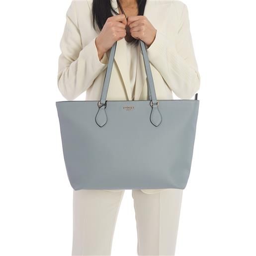 TWINSET borsa shopping TWINSET con logo lettering, colore verde acqua