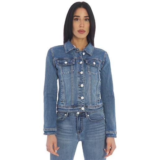 WHITE WISE giubbotto in denim WHITE WISE, colore azzurro