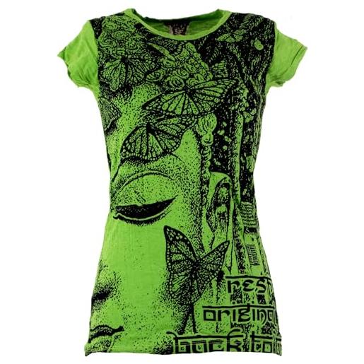 GURU SHOP guru-shop, maglietta sole, verde, cotone, dimensione indumenti: s (36), magliette stampate `sura