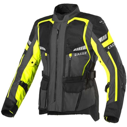 Clover giacca moto Clover dakar 2 wp nero giallo