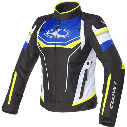Clover giacca moto Clover airblade 4 sport blu giallo bianco nero