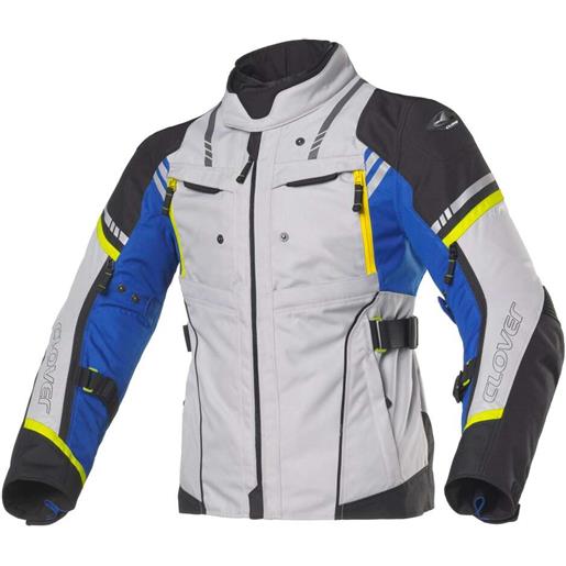 Clover giacca moto Clover hyperblade wp blu grigio nero