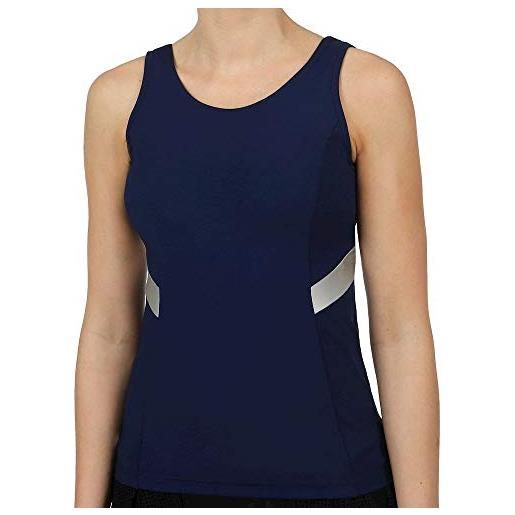 Tonic, elata tank-top damen-dunkelblau, m, oberbekleidung donna, blu scuro