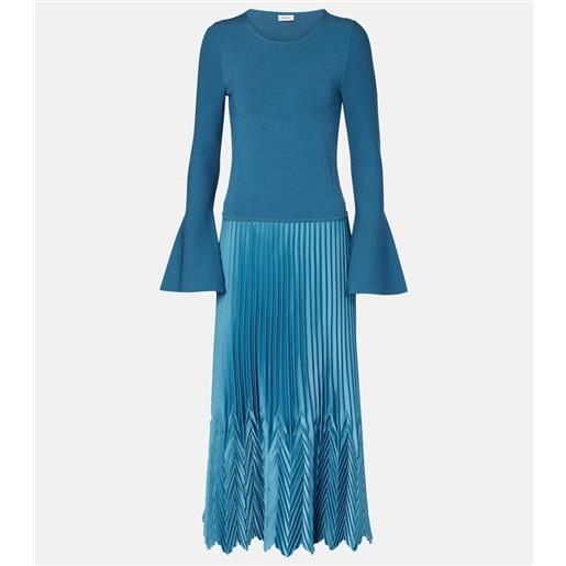 Simkhai abito midi damoni a pieghe