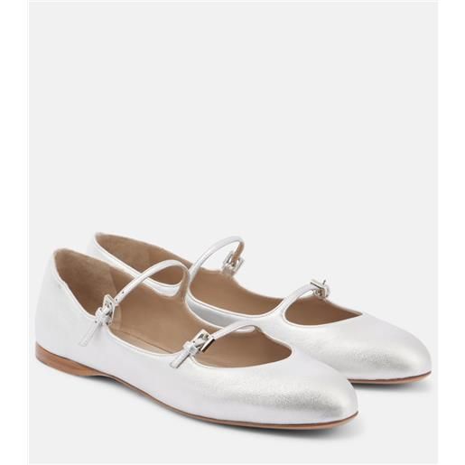 Max Mara ballerine circus in pelle metallizzata