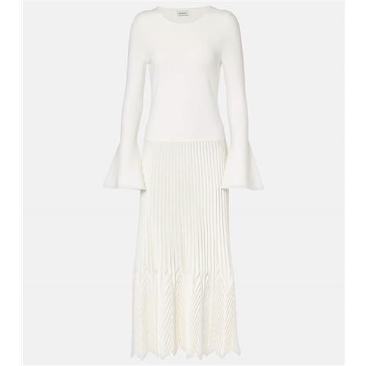 Simkhai abito midi damoni a pieghe