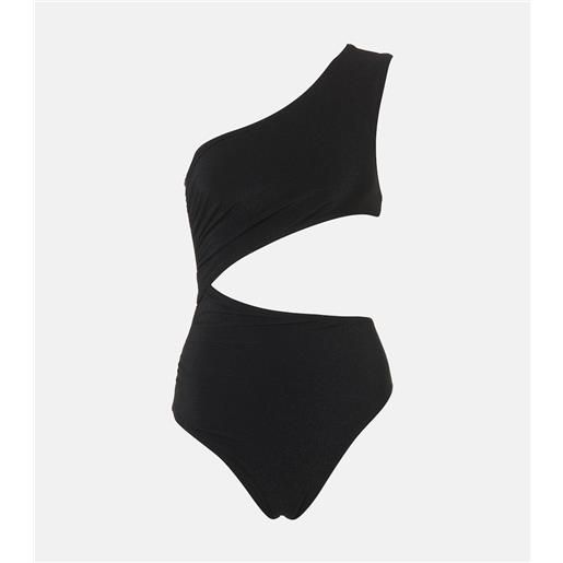 Balmain costume intero monospalla con cut-out