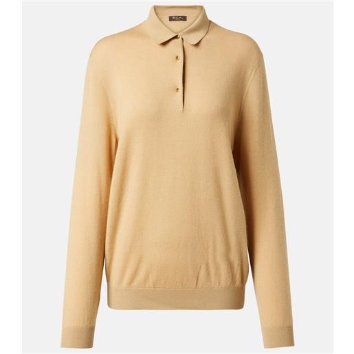 Loro Piana polo luciole in misto cashmere