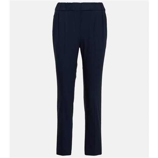 Brunello Cucinelli pantaloni in twill di misto cotone