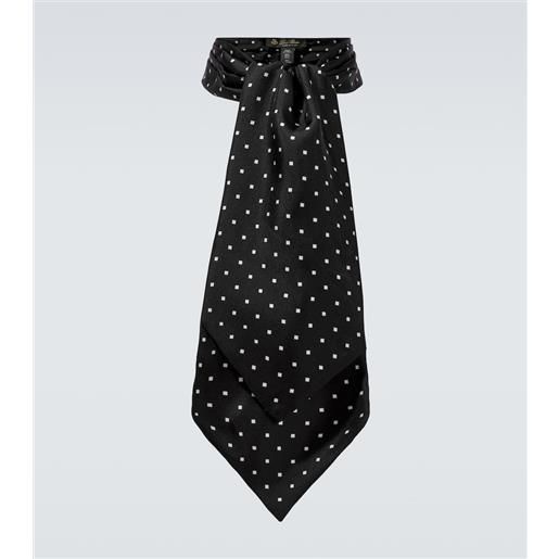 Loro Piana cravatta in seta con stampa