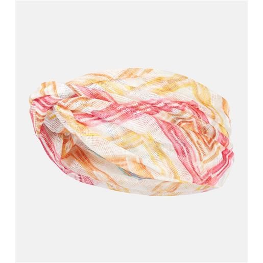 Missoni fascia per capelli a zig-zag con lamã©