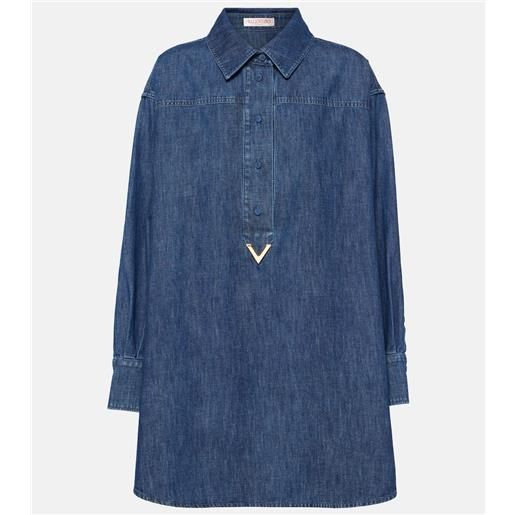 Valentino abito chemisier vgold in chambray