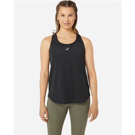 Asics road w - canotta running - donna - nero