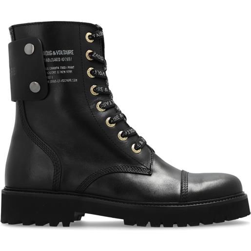 Zadig&Voltaire stivaletti in pelle - nero