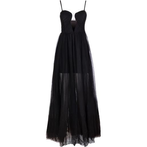 Fracomina abito long dress black