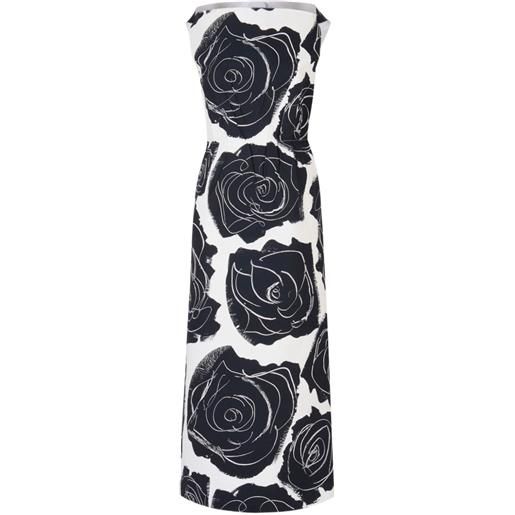 Marni abito midi con stampa - bianco
