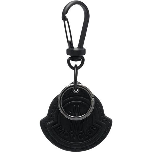 Moncler portachiavi con logo - nero