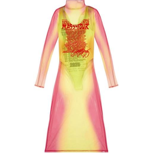 Diesel abito midi remaster capsule d-afnic - rosa