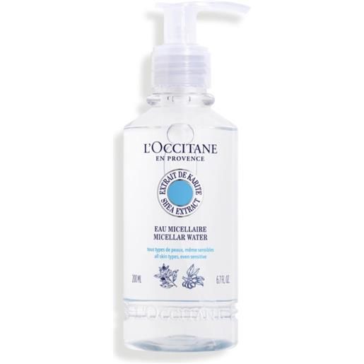 L'occitane acqua micellare karite' 200 ml acqua micellare con estratto di karité