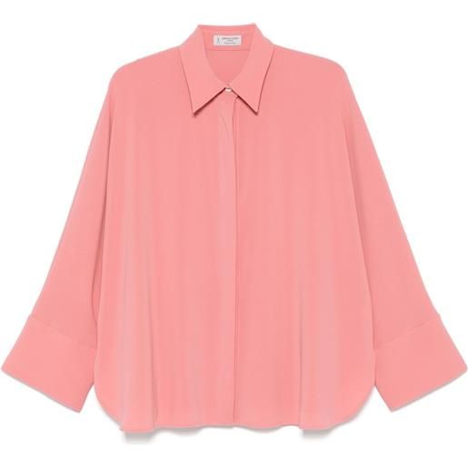 Alberto Biani camicia con colletto a punta - rosa