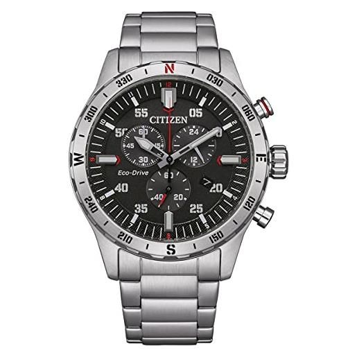 Citizen orologio solare da uomo eco-drive in acciaio inox con cinturino in acciaio inox - at2520-89e, l'orologio può essere descritto come 'elegante' in quanto ha un design semplice e chiaro con