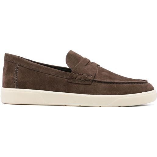 Hogan mocassini in pelle scamosciata - marrone