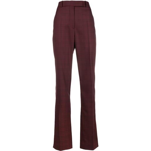 Calvin Klein pantaloni con motivo scozzese - rosso