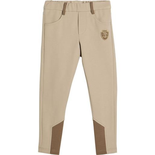 Brunello Cucinelli Kids leggings con applicazione - toni neutri