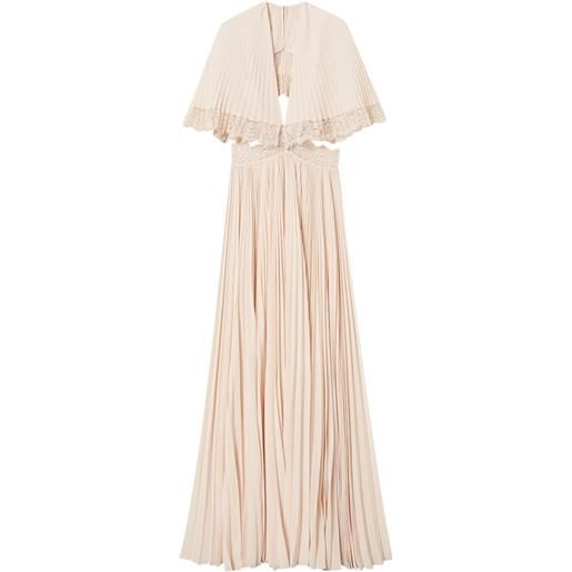 TWINSET abito con motivo intrecciato - rosa