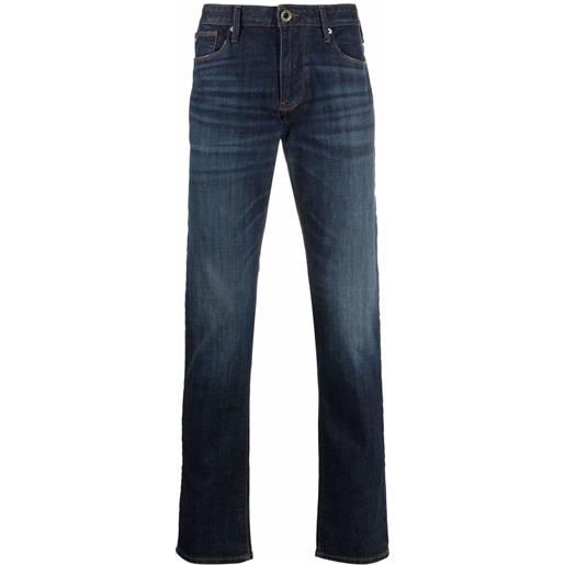 Emporio Armani jeans dritti con vita media - blu