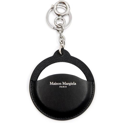 Maison Margiela portachiavi in pelle - nero