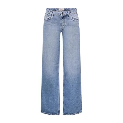 ONLY onljuicy lw wide leg dnm rea365 noos jeans elasticizzati, light blue denim, 28w x 30l donna