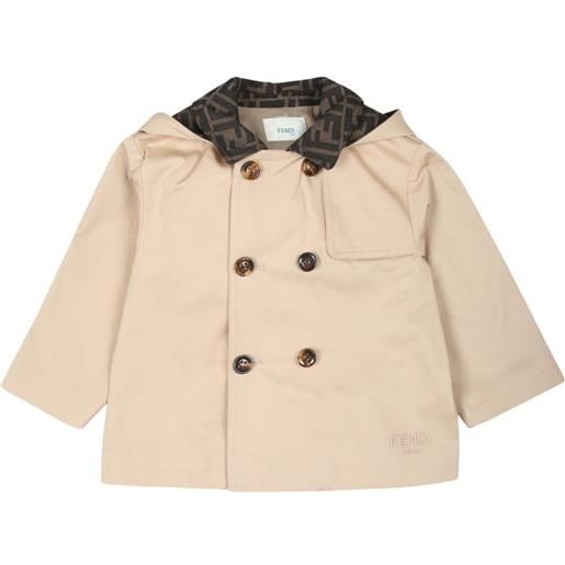 Fendi Kids trench baby teddy - toni neutri