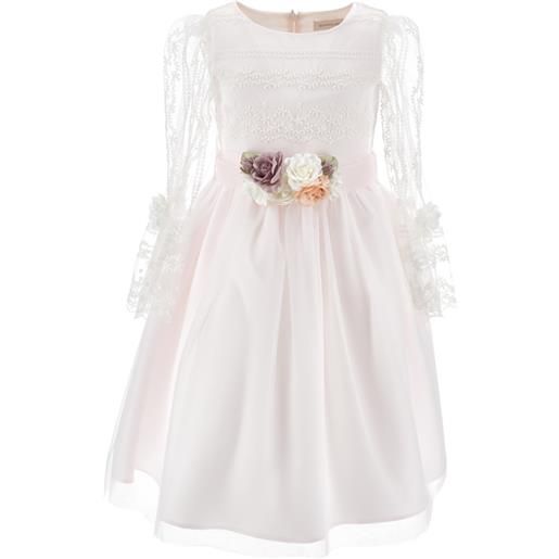 Monnalisa abito mimì tulle ricamato