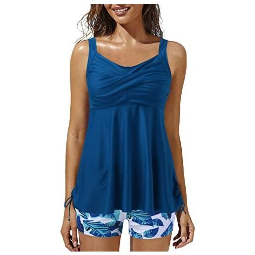 Yekdmxop costume da bagno donna piscina taglie forti tankini brasiliana push up costume intero curvy costumi contenitivi due pezzi imbottiti swimwear mare set sexy swimsuit interi nuoto vita alta 2025