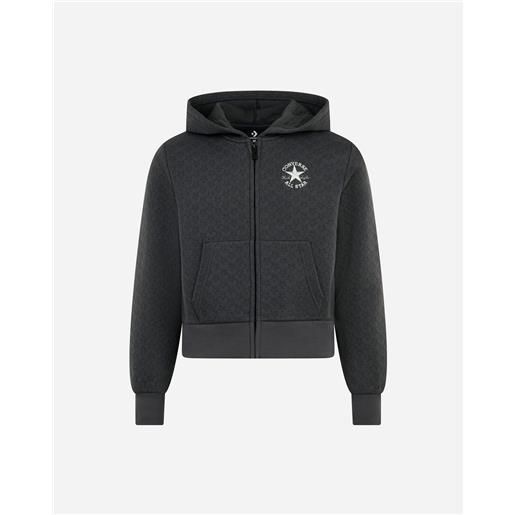 Converse materasse' jr - felpa - antracite