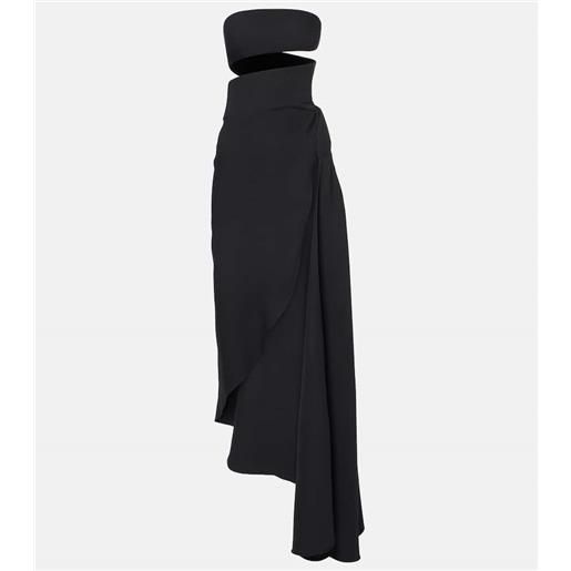 Alaia alaã¯a abito midi spiral in seta e lana