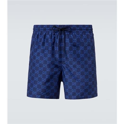 Gucci costume da bagno gg supreme web stripe