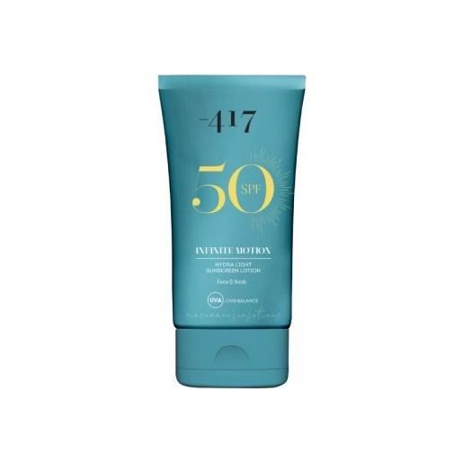 Minus 417 infinite motion spf50 hydra light sunscreen lotion lozione solare viso 50 ml