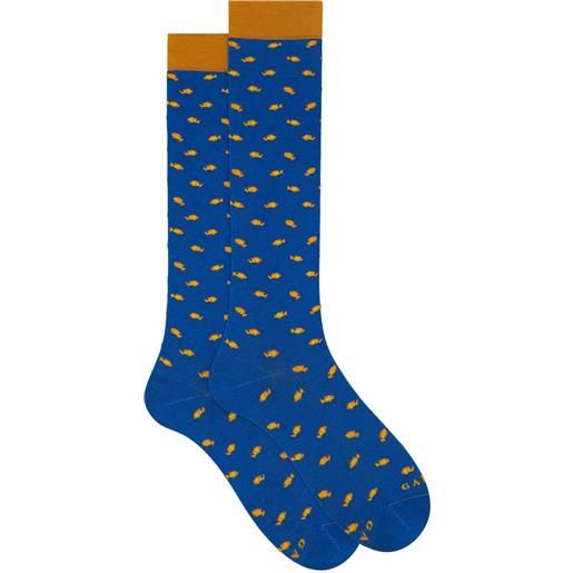 GALLO calza lunga cotone superlight pesci